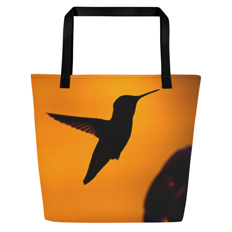 Hummingbird Silhouette Tote